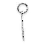 14k White Gold Treble Clef Charm - Image 2