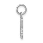 14k White Gold Butterfly Charm - Image 2