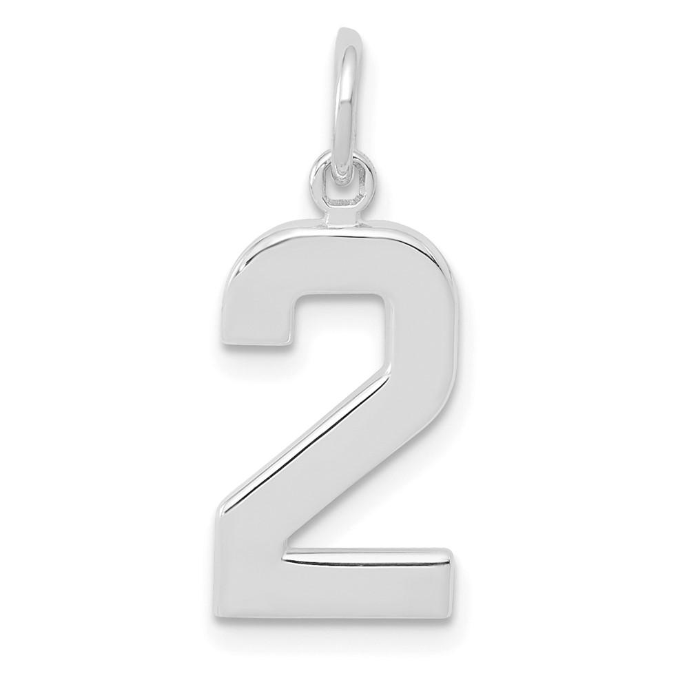 WMP02.jpg 14kw Medium Polished Number 2 Charm - Image 1