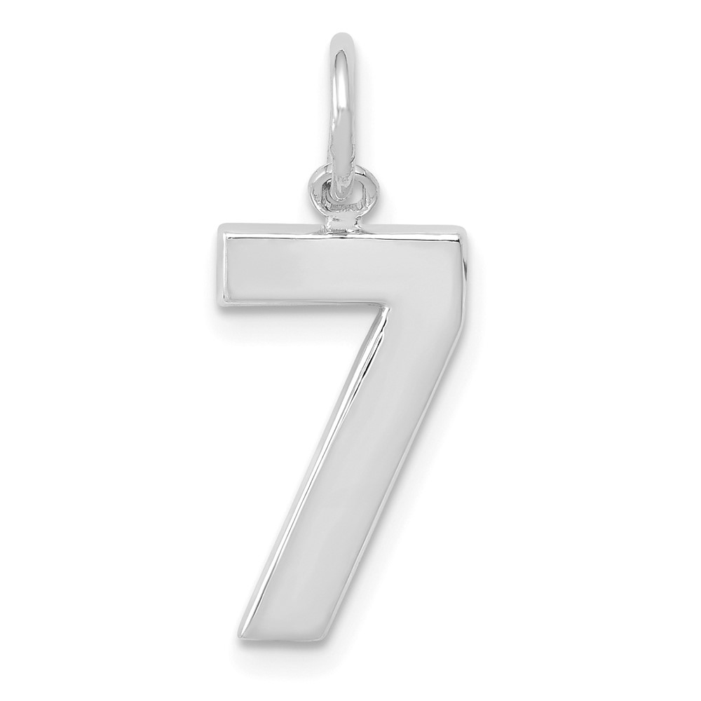 WMP07.jpg 14kw Medium Polished Number 7 Charm - Image 1