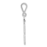 14kw Medium Polished Number 88 Charm - Image 2