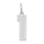 14kw Medium Satin Number 1 Charm