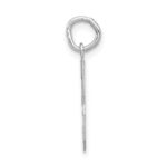 14kw Medium Satin Number 3 Charm - Image 2