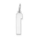 14kw Small Satin Number 1 Charm - Image 4