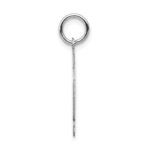 14kw Small Satin Number 42 Charm - Image 2