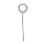 14kw Small Satin Number 72 Charm - Image 2