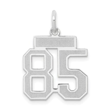 14kw Small Satin Number 85 Charm