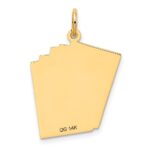 14k Enameled Royal Flush Playing Cards Charm - Image 4