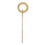 14k Love Birds Scalloped Border Engravable Disc Charm - Image 2