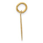 14k GRADUATION DAY with Cap 13mm Engravable Disc Charm - Image 2