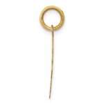 14k Polished and Satin Solid HOLY COMMUNION Scalloped Edge Round Disc Charm - Image 2