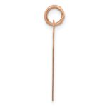 14K Rose Gold Polished Engravable 18mm Heart Disc Pendant - Image 2