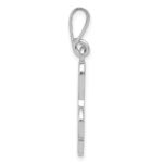 14K White Gold Treble Clef Pendant - Image 2