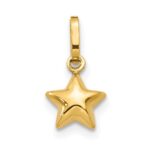 14k 3-D Puffed Star Charm