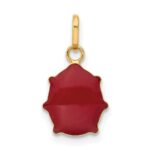 14k Red and Black Enameled Ladybug Charm - Image 3