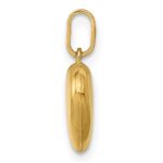 14K Polished 3-D Puffed Heart Pendant - Image 2