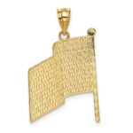 14k Enameled American Flag Pendant - Image 3