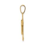 14k The Kids Solid Satin Small Boy Engravable Joy Charm - Image 2