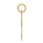 14k The Kids Small Girl with Ruffles Engravable Love Charm - Image 2