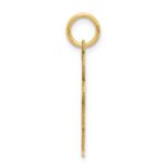 14k The Kids Small Boy with Hat Engravable Hugs Charm - Image 2