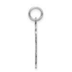 14k White Gold The Kids Small Boy with Hat Engravable Love Charm - Image 2