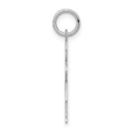 14k White Gold The Kids Small Girl with Bow Engravable Hugs Charm - Image 2