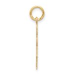 14k The Kids Small Girl with Bow Engravable Hugs Charm - Image 2