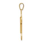14k The Kids Solid Satin Medium Boy Engravable Joy Charm - Image 2