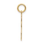 14k The Kids Small Girl with Ponytails Engravable Hugs Charm - Image 2