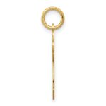 14k The Kids Small Girl with Ponytails Engravable Joy Charm - Image 2