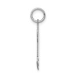14k White Gold The Kids Small Boy with Haircut Engravable Joy Charm - Image 2