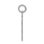 14k White Gold The Kids Small Floral Dress Girl Engravable Hugs Charm - Image 2