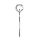 14k White Gold The Kids Small Patches Boy Engravable Joy Charm - Image 2