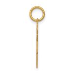 14k The Kids Small Floral Dress Girl Engravable Joy Charm - Image 2