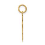 14k The Kids Small Heart Shirt Boy Engravable Hugs Charm - Image 2