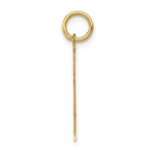 14k The Kids Small Heart Shirt Boy Engravable Love Charm - Image 2