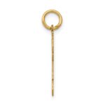 14k The Kids Small Heart Dress Girl Engravable Joy Charm - Image 2