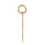 14k The Kids Small Heart Dress Girl Engravable Love Charm - Image 2