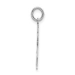 Sterling Silver Rhodium-plated Kiss Kid Charm - Image 2