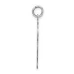 Sterling Silver Rhodium-plated Kiss Kid Charm - Image 2