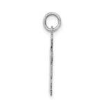 Sterling Silver Rhodium-plated Kid Charm - Image 2