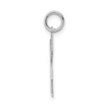 Sterling Silver Rhodium-plated Kid Charm - Image 2