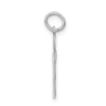 Sterling Silver Rhodium-plated Kid Charm - Image 2