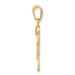 14k The Kids Solid Engravable Small Boy with Hat on Right Joy Charm - Image 2