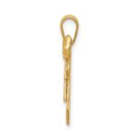 14k The Kids Solid Engravable Small Double Boys Kiss Charm - Image 2