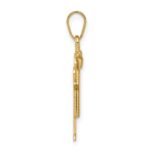 14k The Kids Solid Engravable Small Boy with Hat on Right Love Charm - Image 2