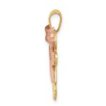 14k Two-tone The Kids Small Double Girls Engravable Kiss Charm - Image 2