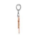 14k The Kids Small Boy with Hat on Right A Diamond Love Pendant - Image 2