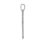 14k White Gold Passion Cross Pendant - Image 2