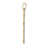 14k Two-tone Passion Cross Pendant - Image 2